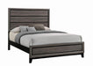 Watson Queen Bed Grey Oak and Black image