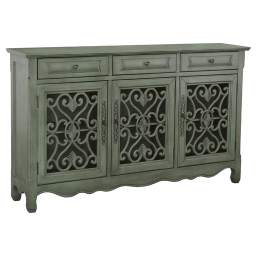 Madeline 3-door Accent Cabinet Antique Green image