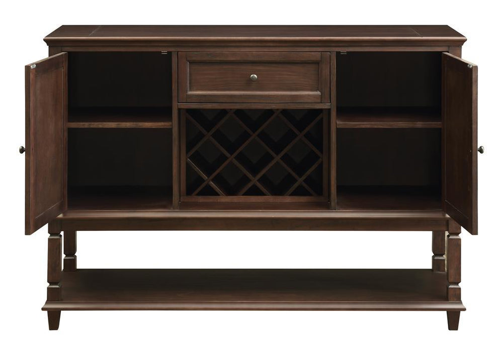 Parkins Server with Lower Shelf Rustic Espresso