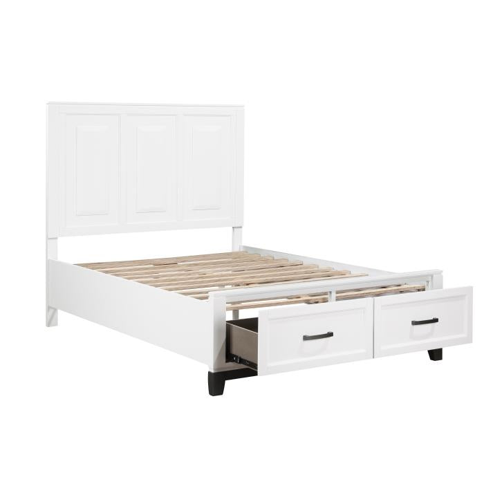 1450WHF-1-Youth (3) Full Platform Bed with Footboard Storage