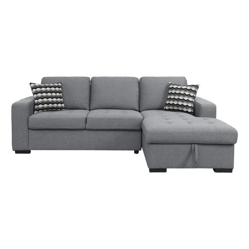 9313GY22LRC - (2)2-Piece Sectional with Right Chaise and Hidden Storage image