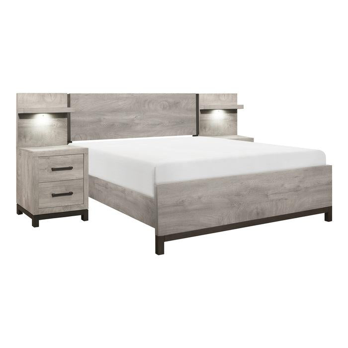 Zephyr 5pc Set California King Wall Bed (CK+2NS+2NS-P)