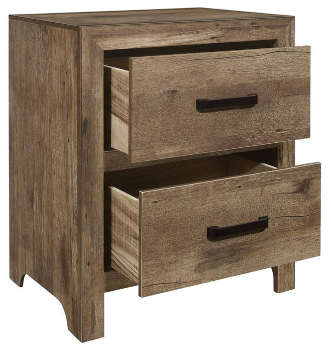 Mandan 2 Drawer Nightstand in Weathered Pine 1910-4