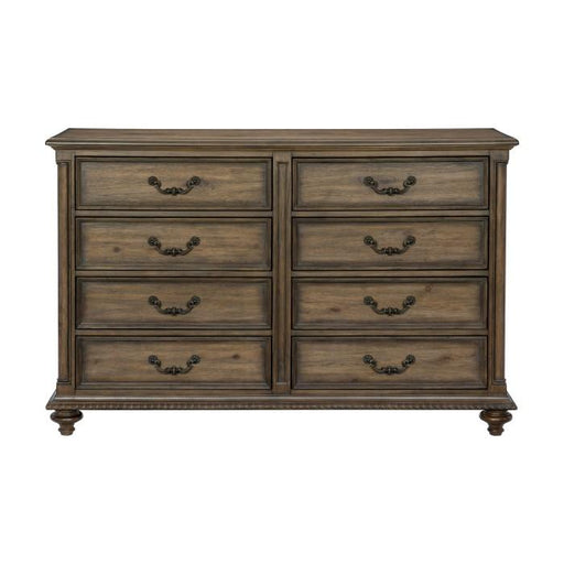 Rachelle 8 Drawer Dresser in Weathered Pecan 1693-5 image