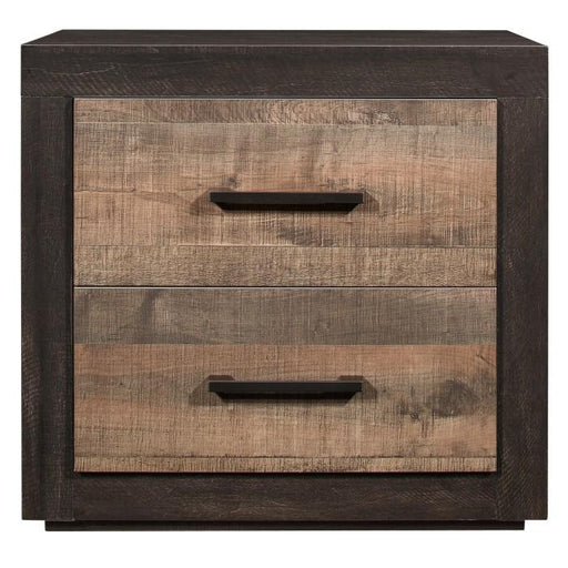 Miter Nightstand in Rustin Mahogany & Dark Ebony 1762-4 image